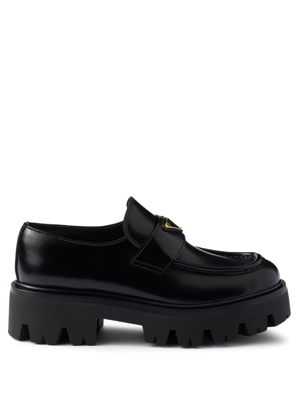 Prada Women Mocassini In Pelle Spazzolata