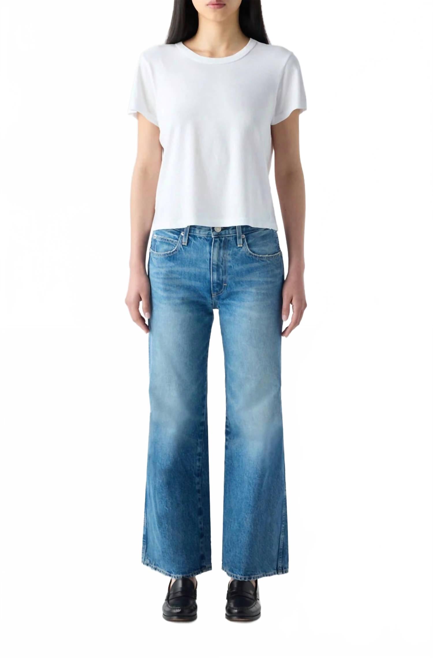 Robbie Mid Rise Relaxed Jeans In Charmed