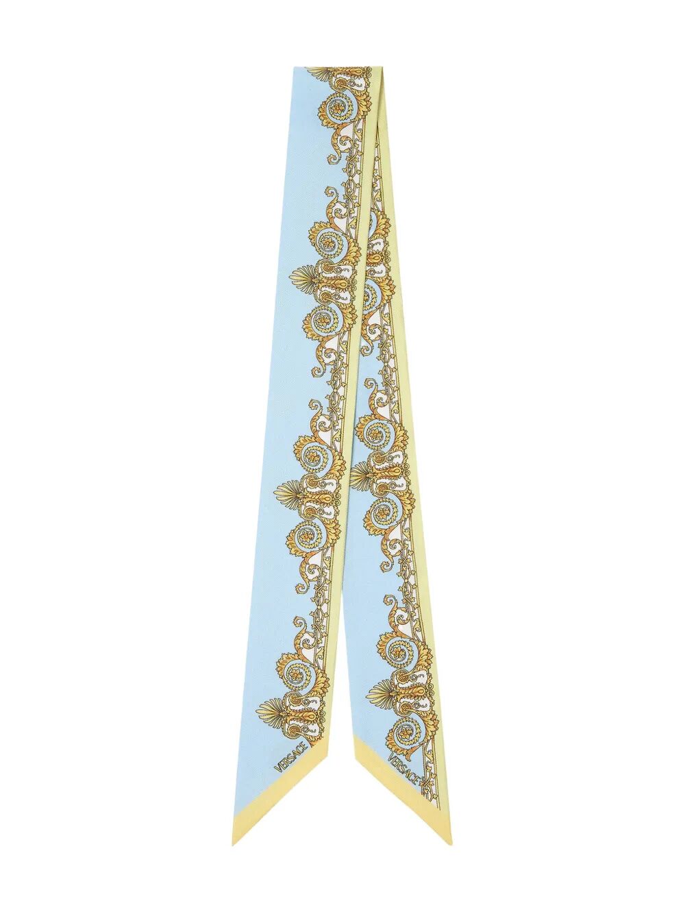 Versace Women Spring Barocco-Print Silk Twill Lavallière