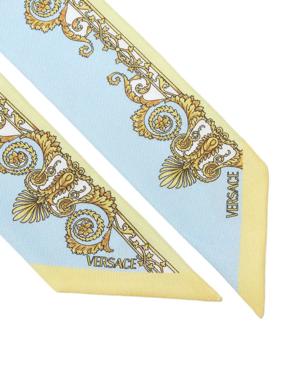 Versace Women Spring Barocco-Print Silk Twill Lavallière