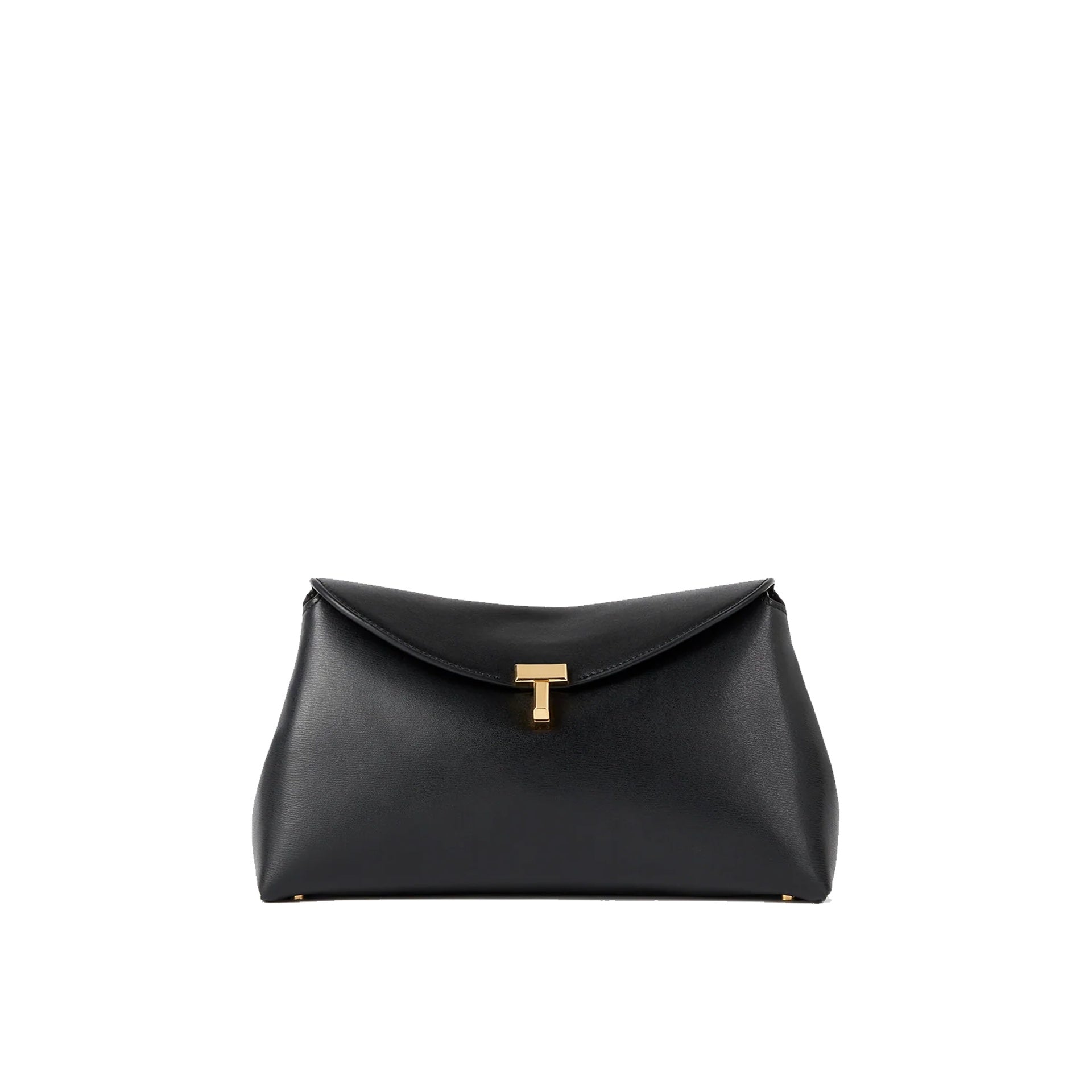Toteme T-Lock Leather Clutch Bag Women