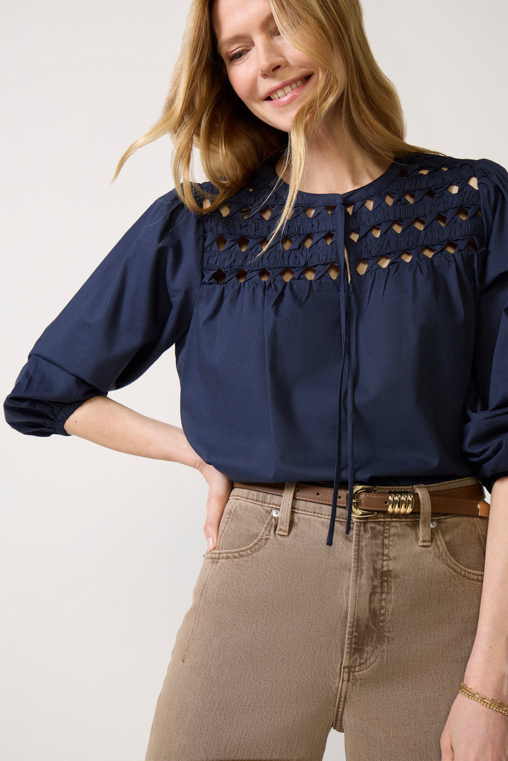 Women's Daisey Cutwork Blouse