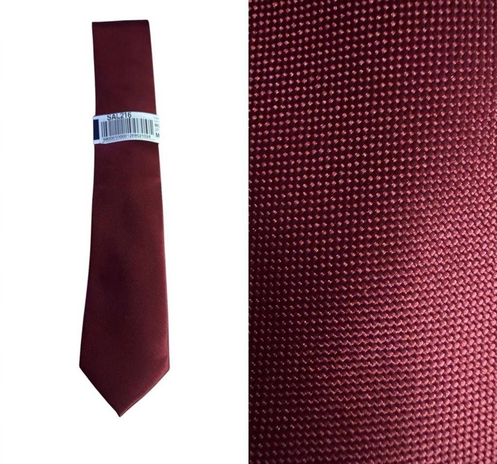 Men's Elegant Tie In Burgundy