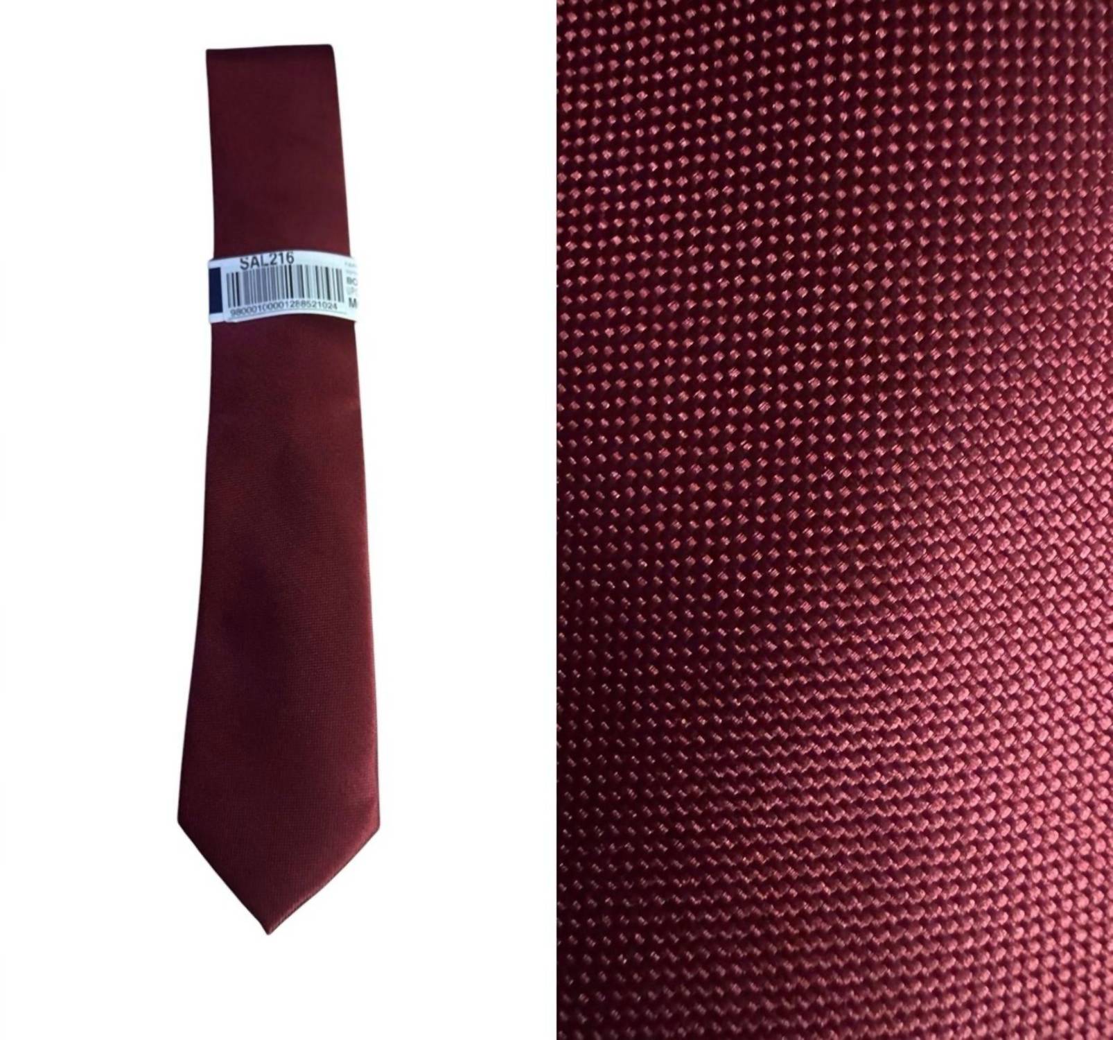 Men's Elegant Tie In Burgundy