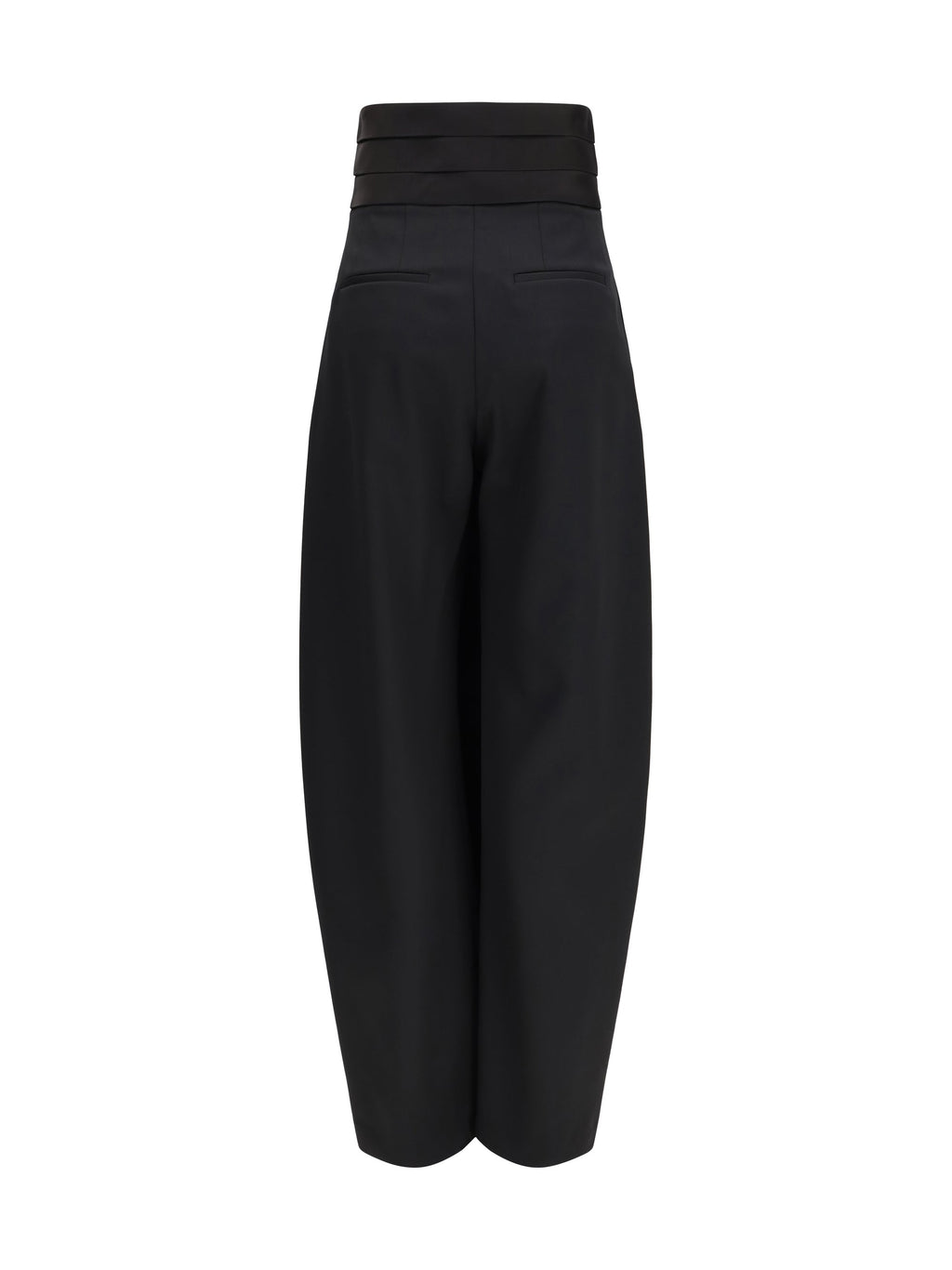 Alaïa Women Rounded Tuxedo Wool Pants