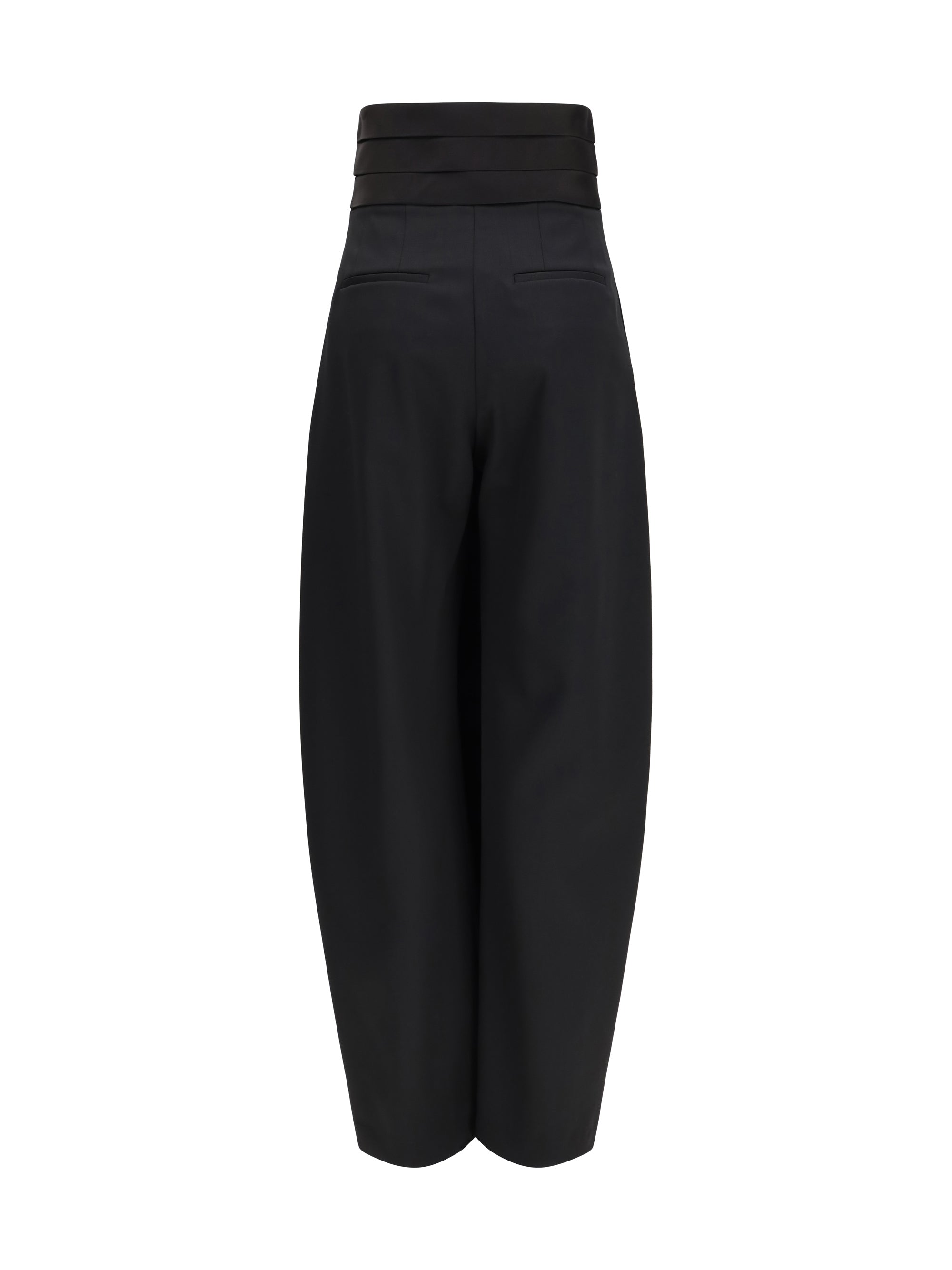 Alaïa Women Rounded Tuxedo Wool Pants