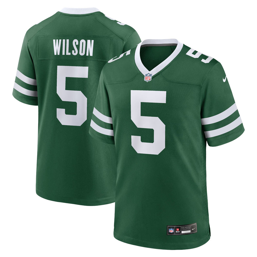 New York Jets Garrett Wilson Legacy Green Game Jersey