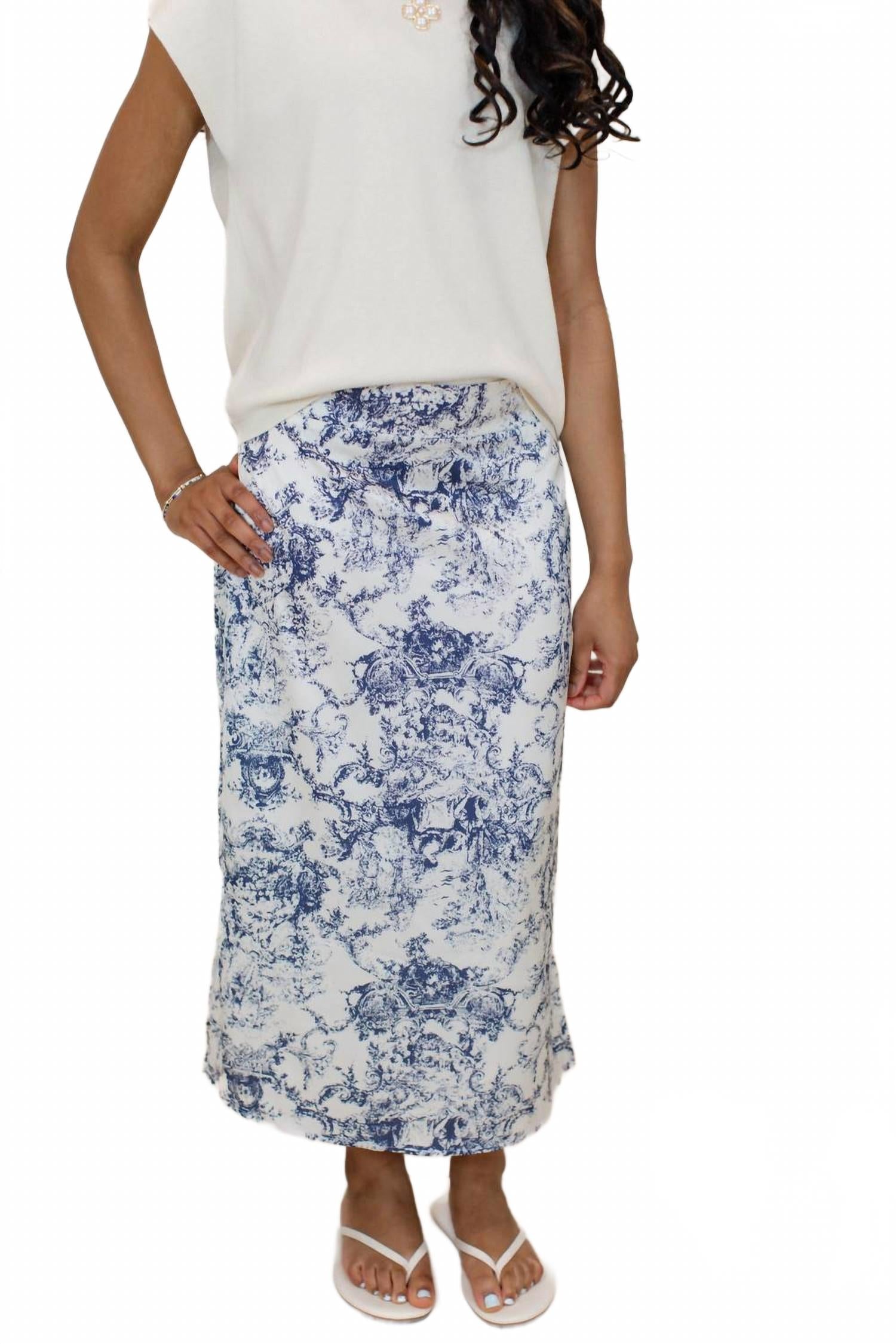 Jareth Midi Skirt In Navy