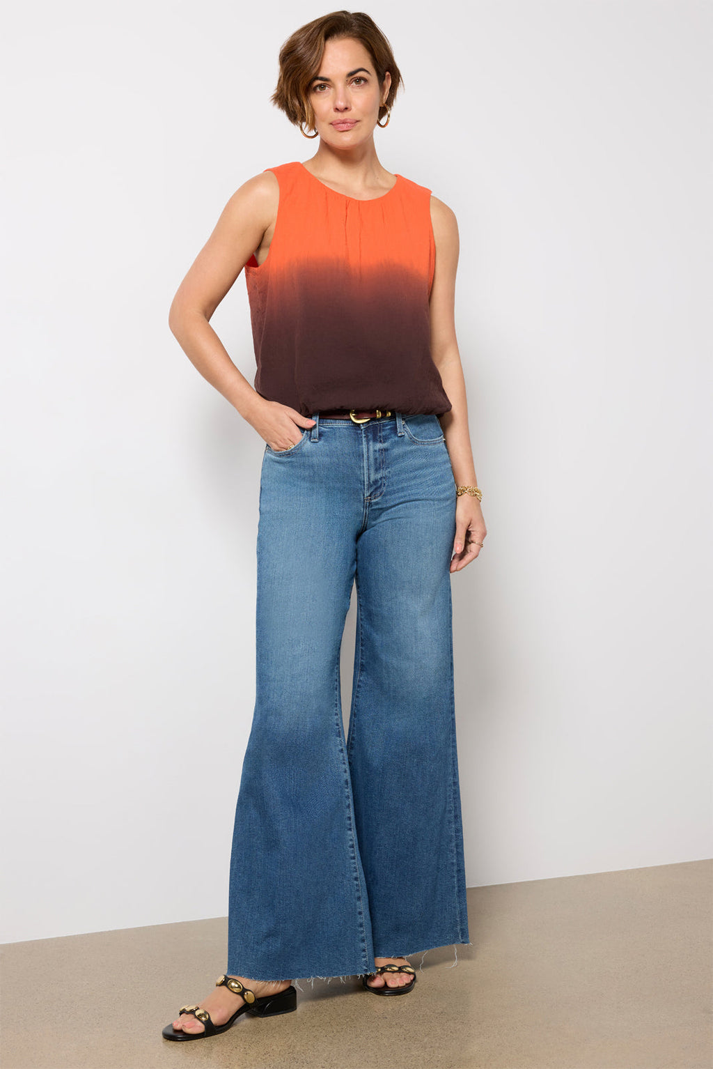 Women's Skye Dip Dye Bubble Top