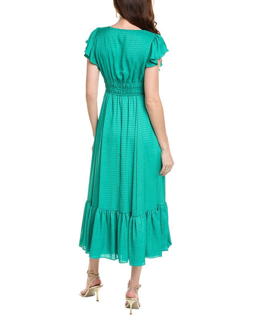Taylor Satin Escada Stripe Jacquard Maxi Dress
