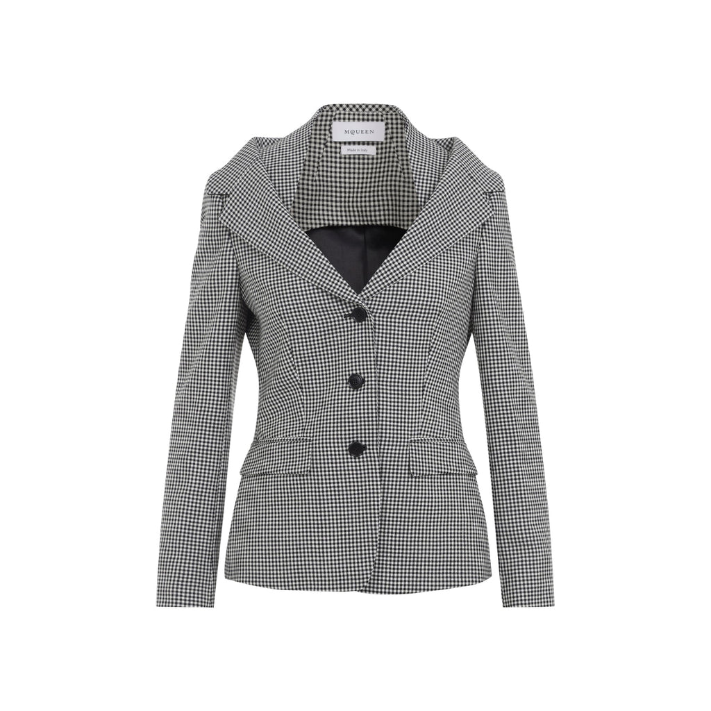 Alexander Mcqueen Off Shoulder Jacket Harness Women