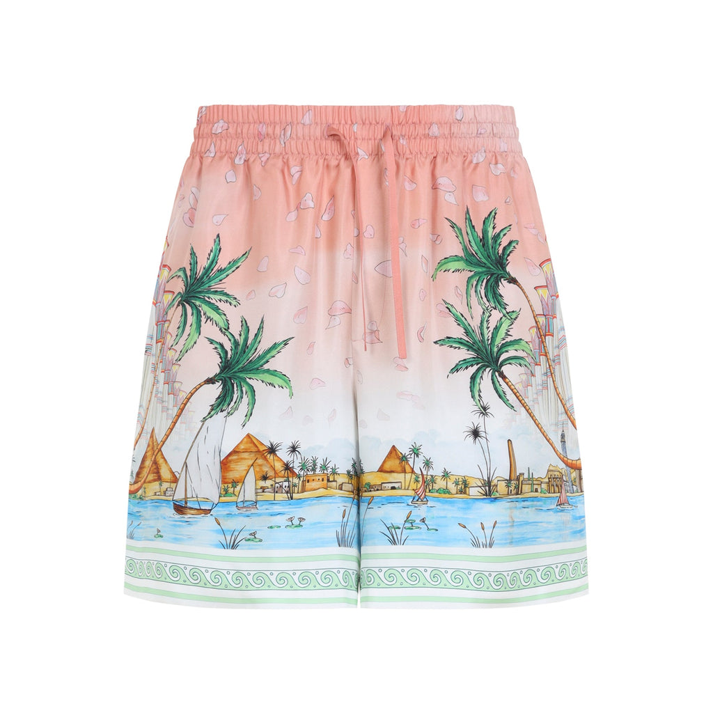 Casablanca Ethereal Silk Shorts Men