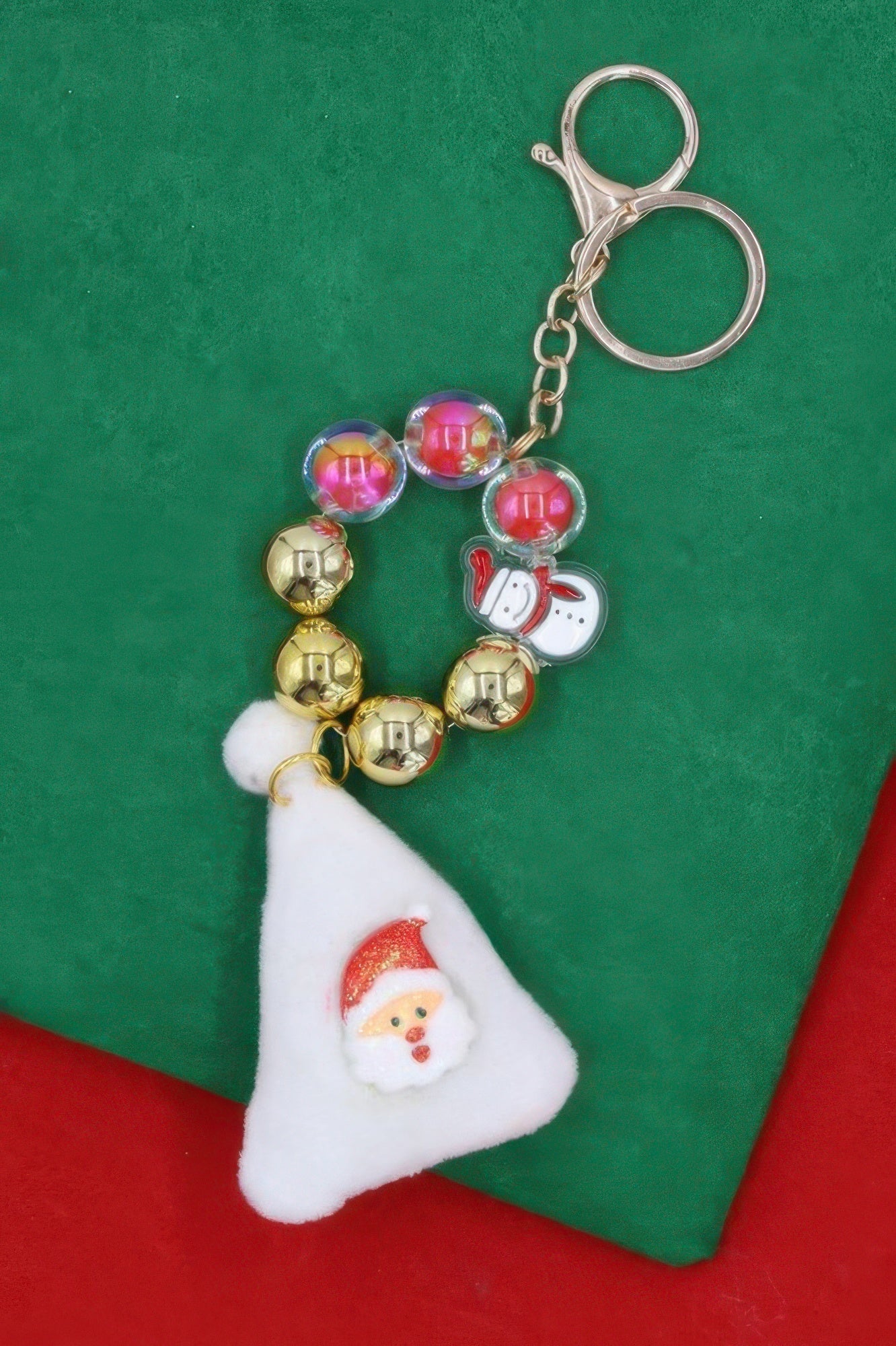 Snowy Season Christmas Keychain Ornament