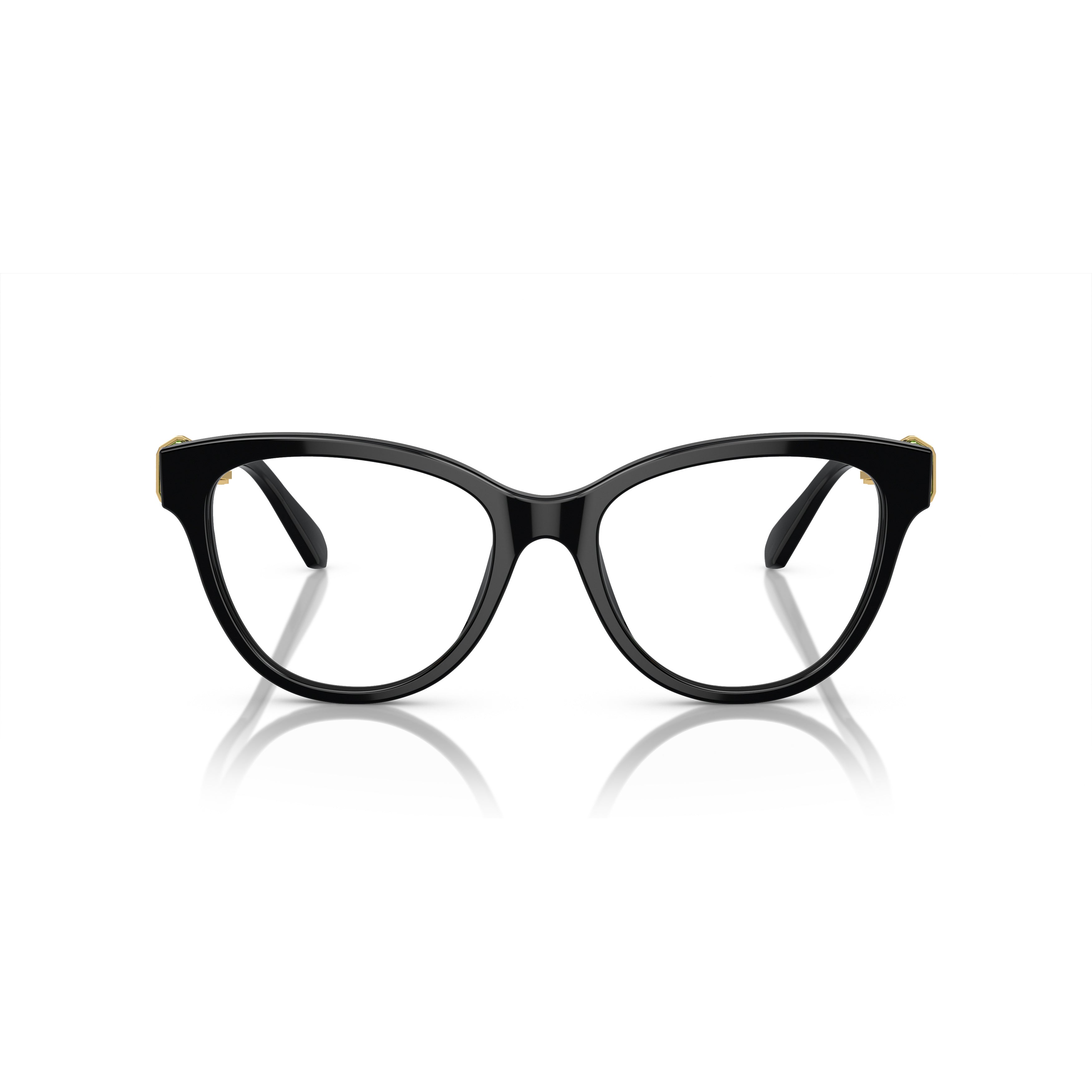 Cat-Eye Sunglasses With Green Crystal Accents
