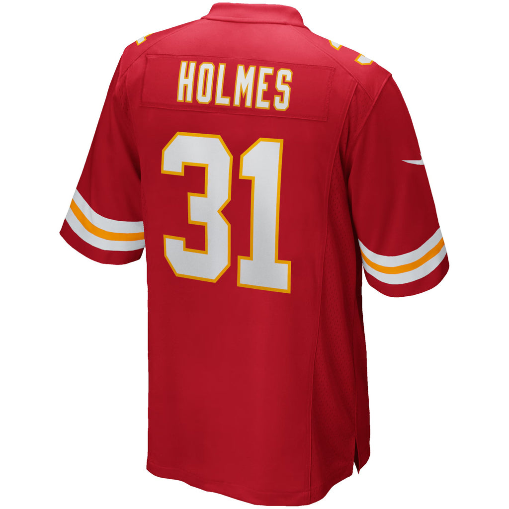 Kansas City Chiefs Priest Holmes Red Game Retired Player Jersey