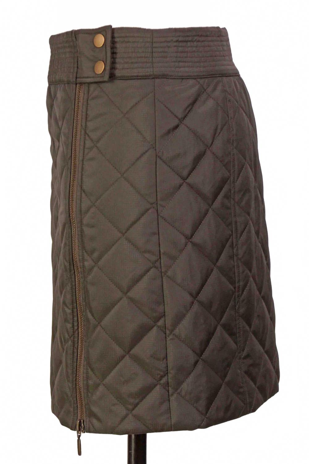Jette Quilted Skirt In Army