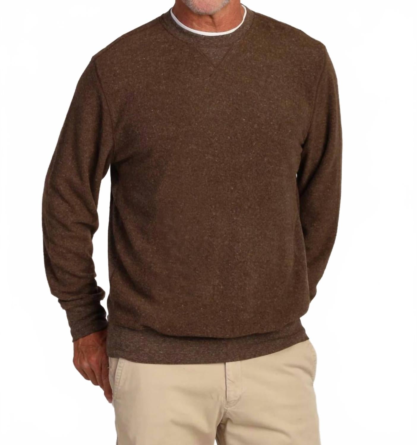 Vintage Long Sleeve Sweatshirt In Brown