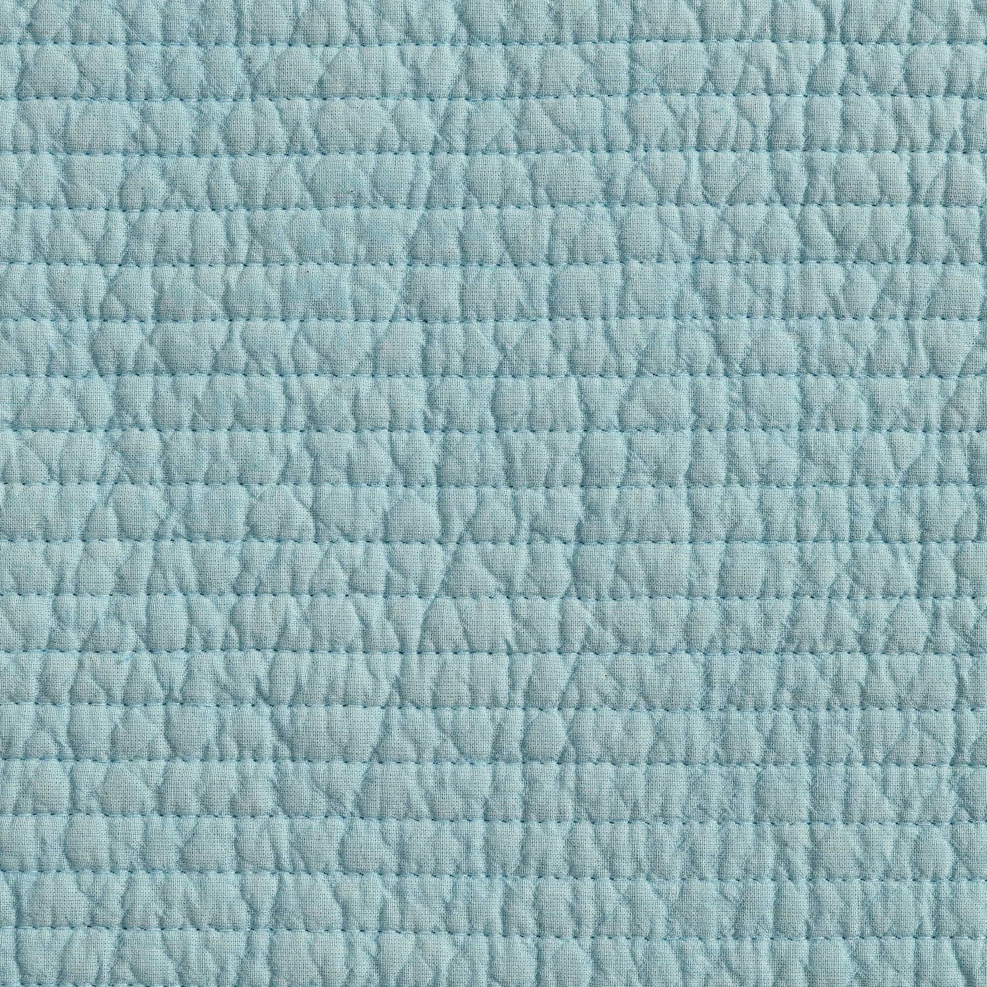 Nautica Seashore Stitch Green Full/Queen Quilt Set