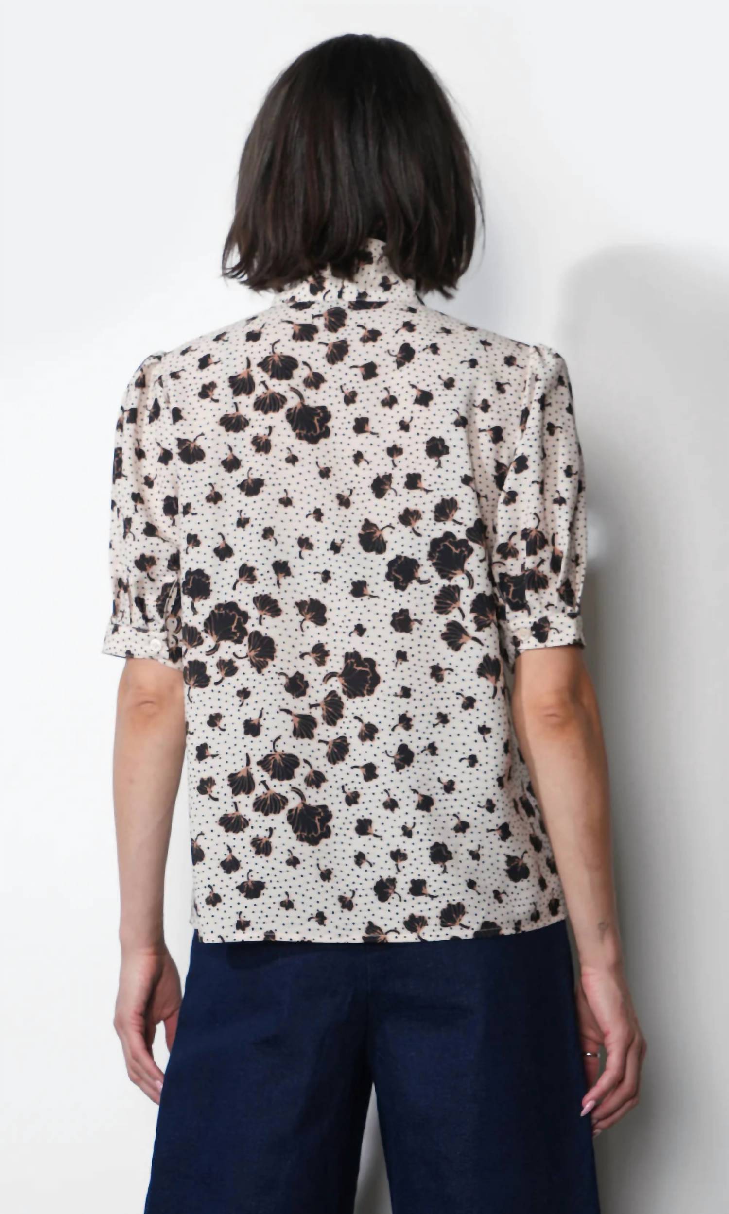 Delilah Puff Sleeve Blouse In Ivory