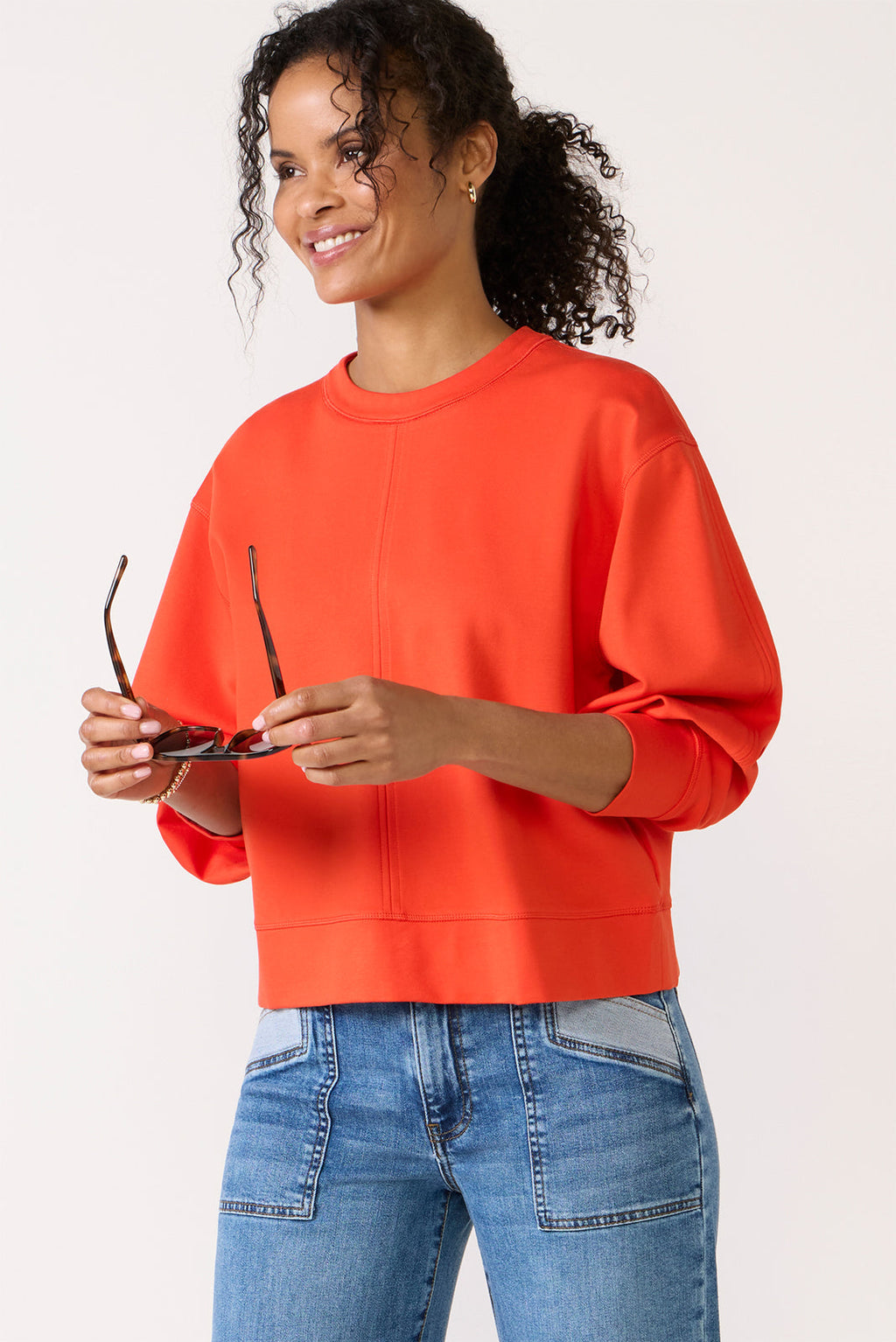 Women's Long Sleeve Crewneck Top