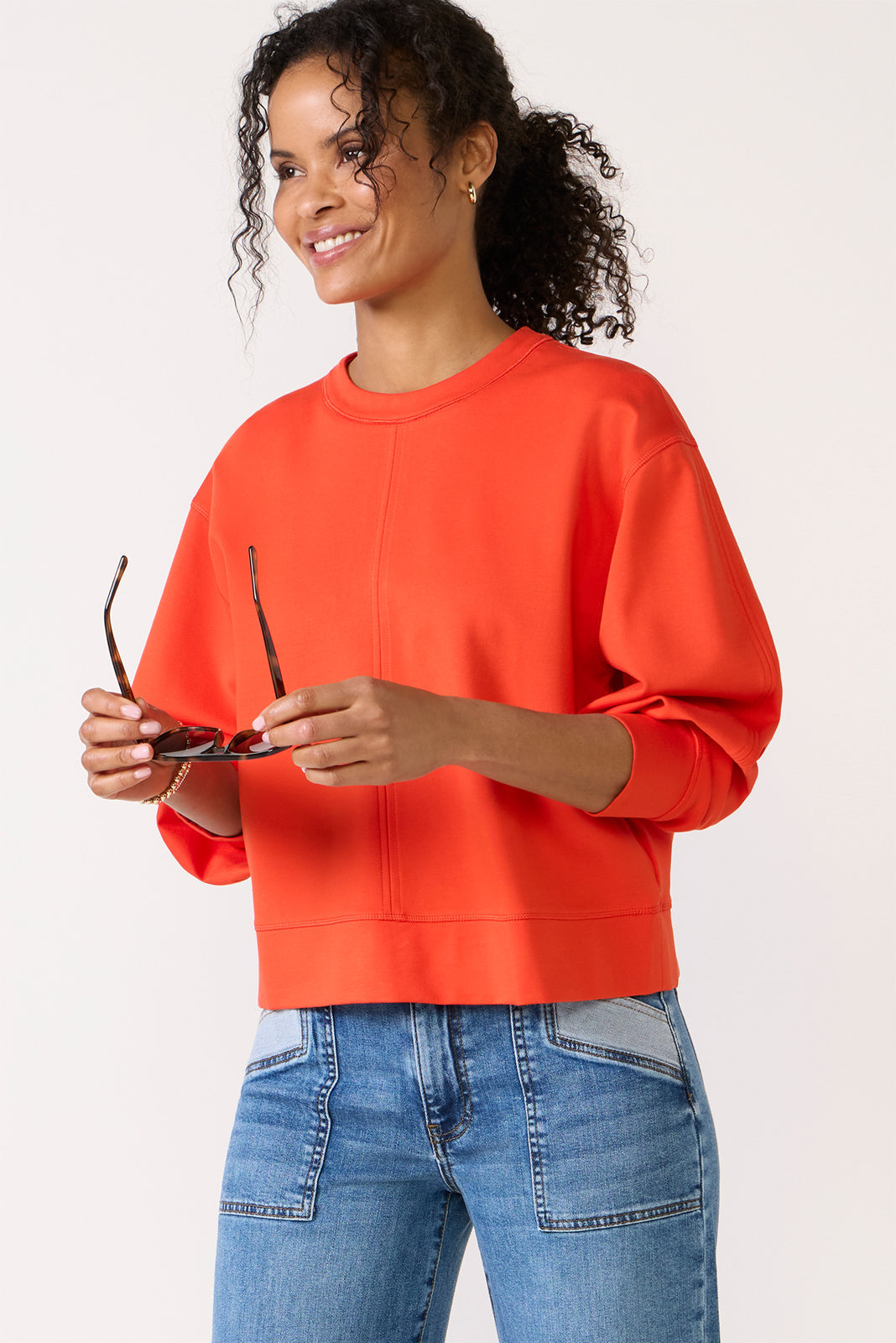 Women's Long Sleeve Crewneck Top