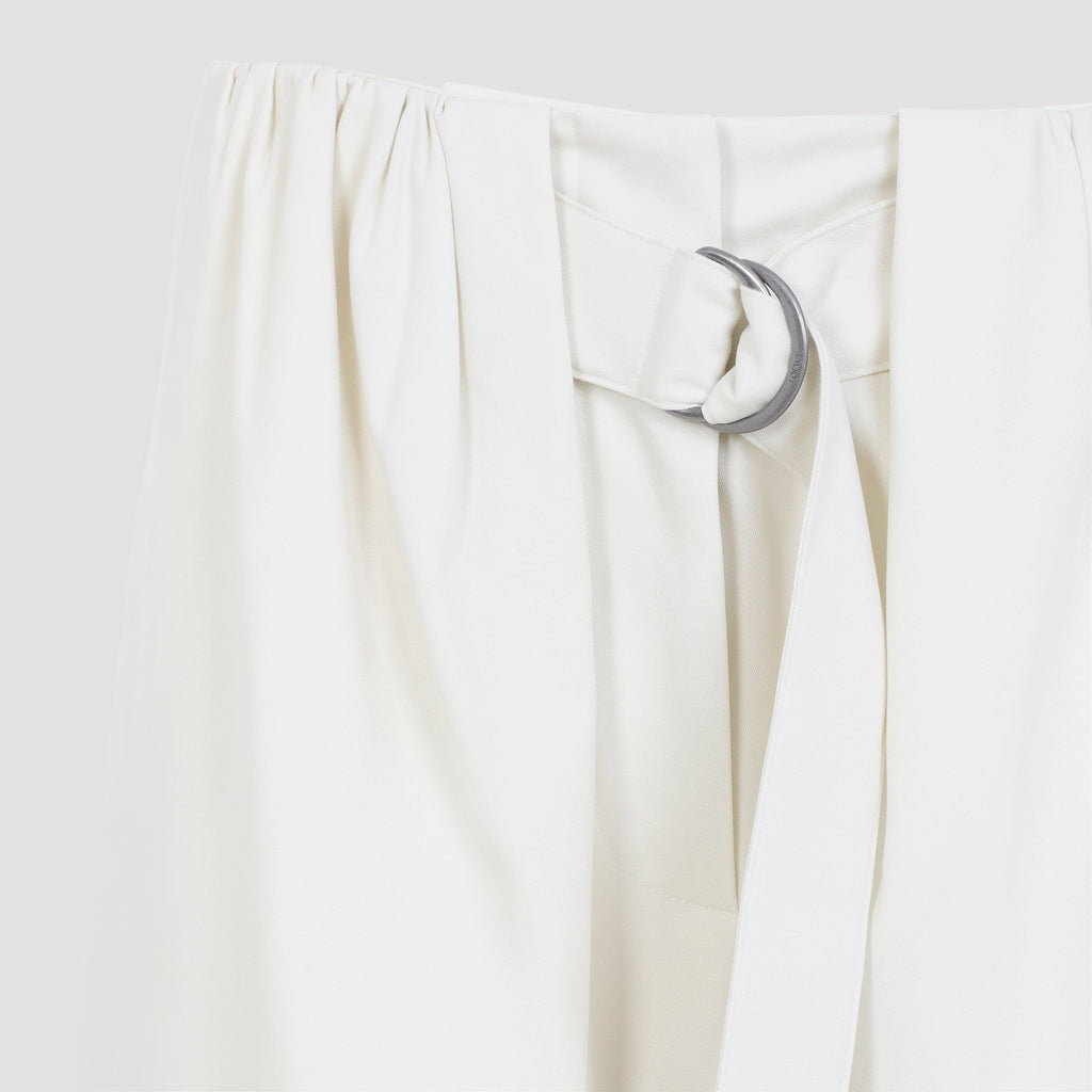 Loewe Cropped Belted Trousers Women