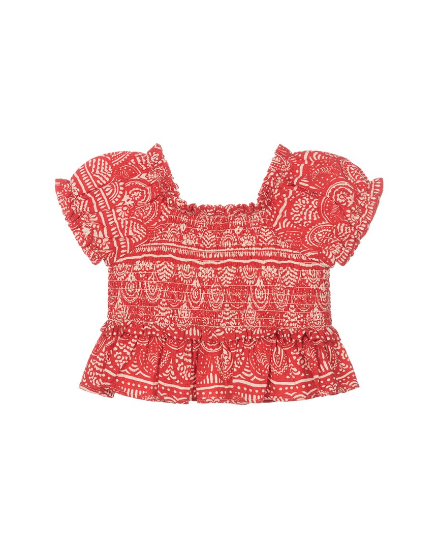 Mayoral Guipure Print Blouse