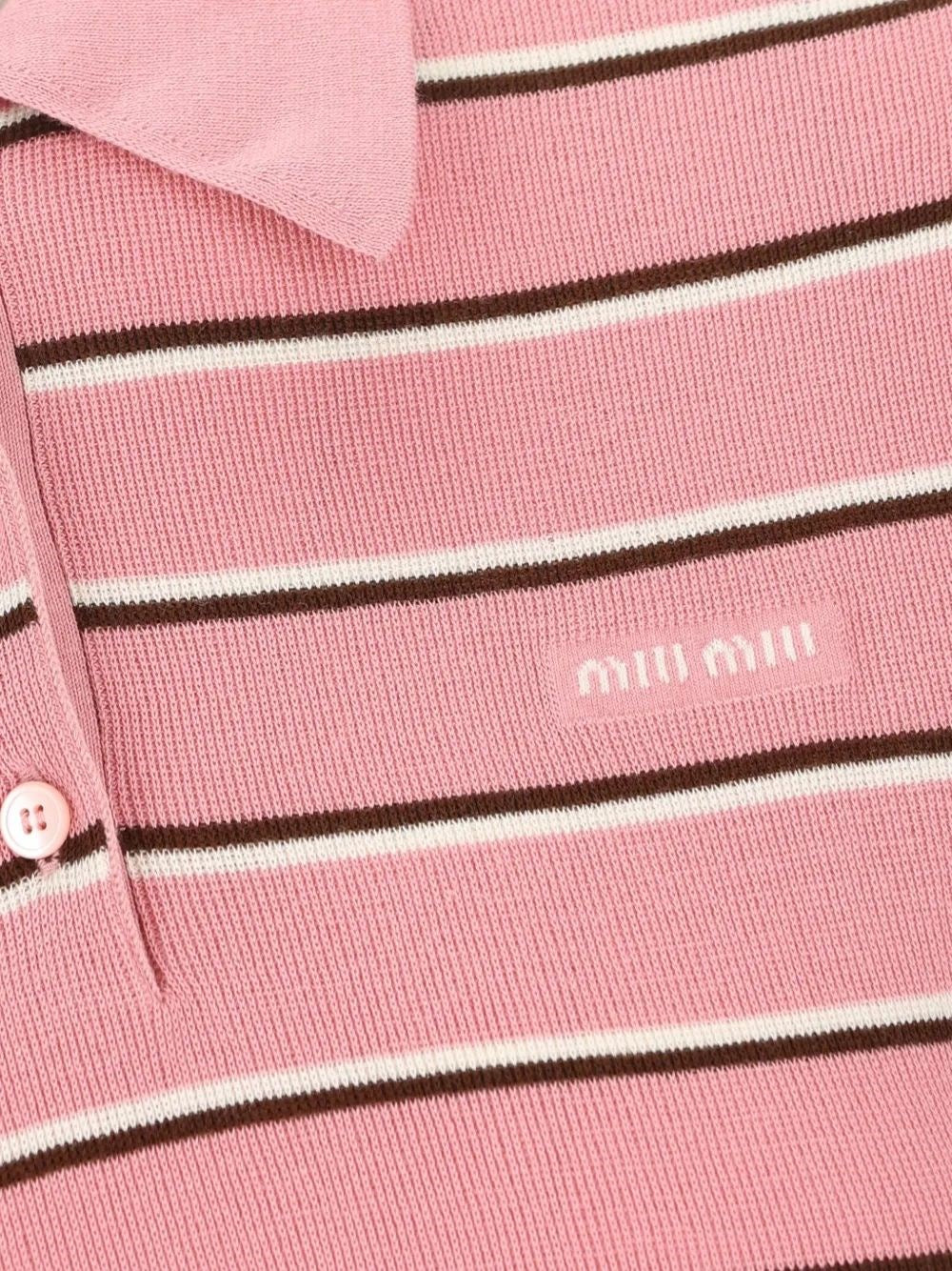 Miu Miu Women Striped Polo Shirt