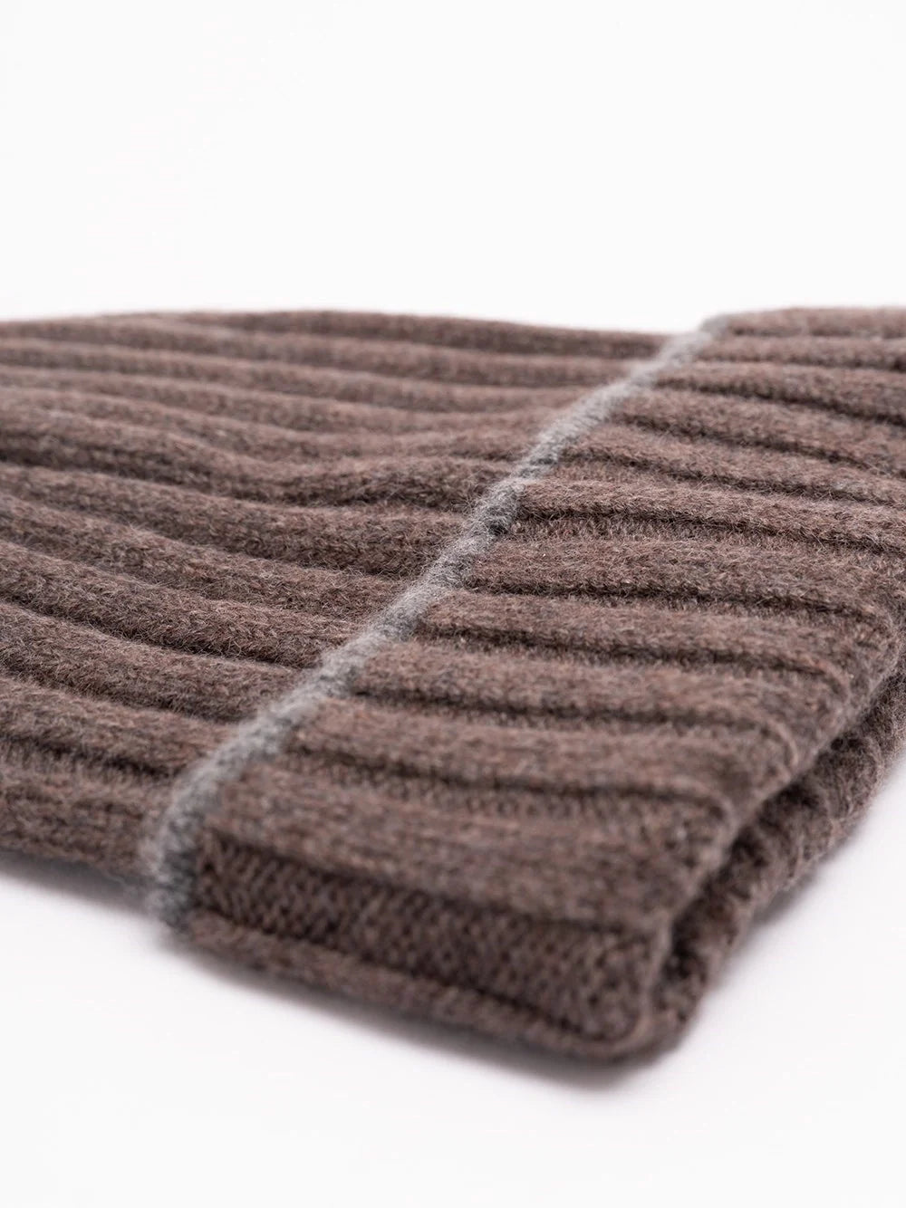 Brunello Cucinelli Men Cashmere Rib Knit Beanie