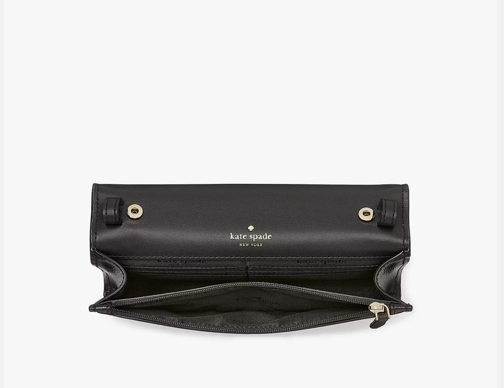NWT Kate Spade Perry Leather Crossbody In Black