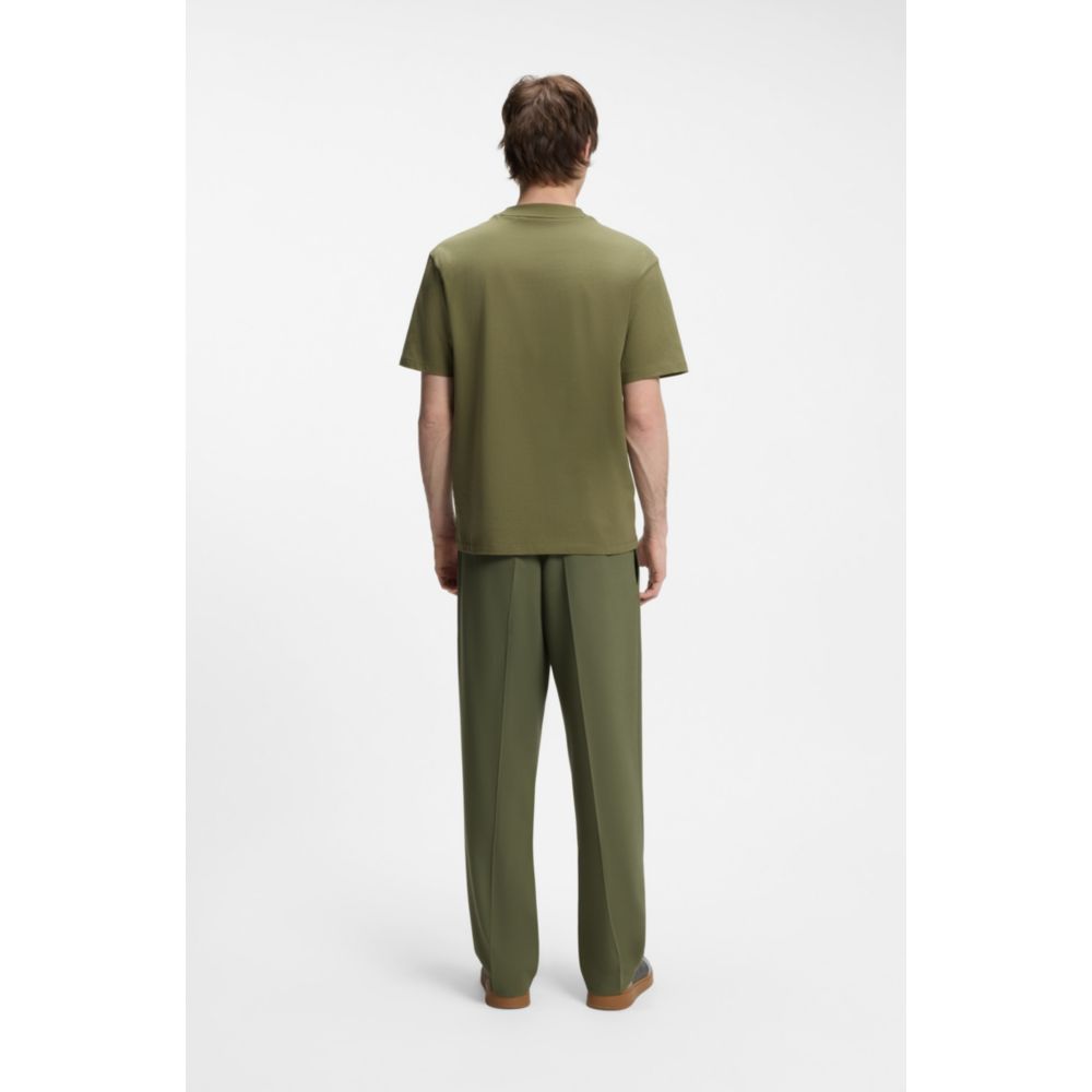 Relaxed-fit cotton-jersey T-shirt with logo print
