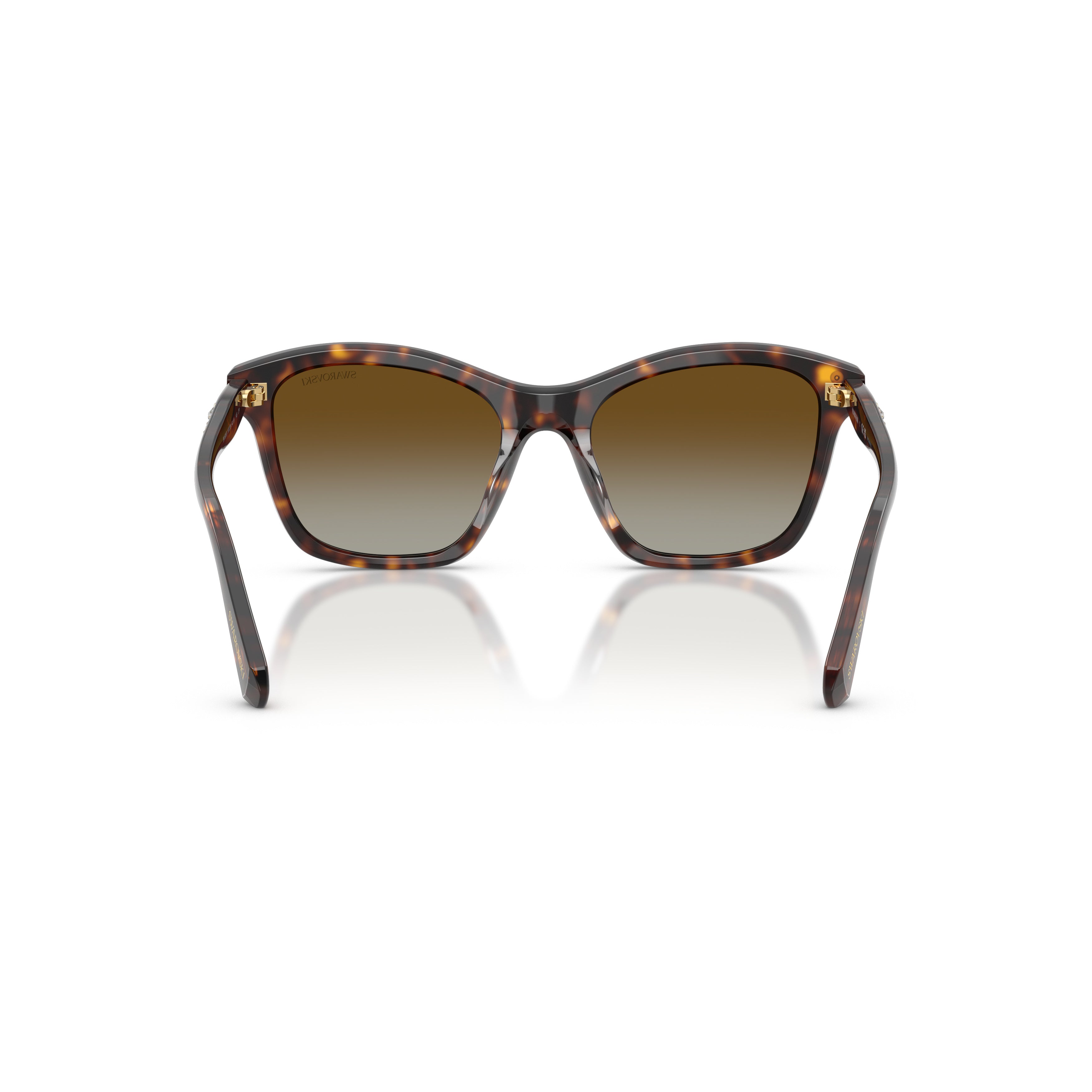 0Sk6063 Classic Tortoiseshell Acetate Sunglasses with Crystal Embellishments