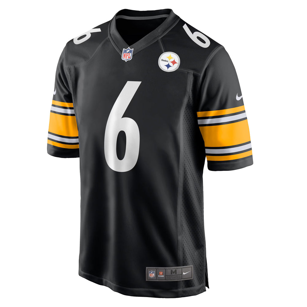 Pittsburgh Steelers Patrick Queen Black Game Jersey