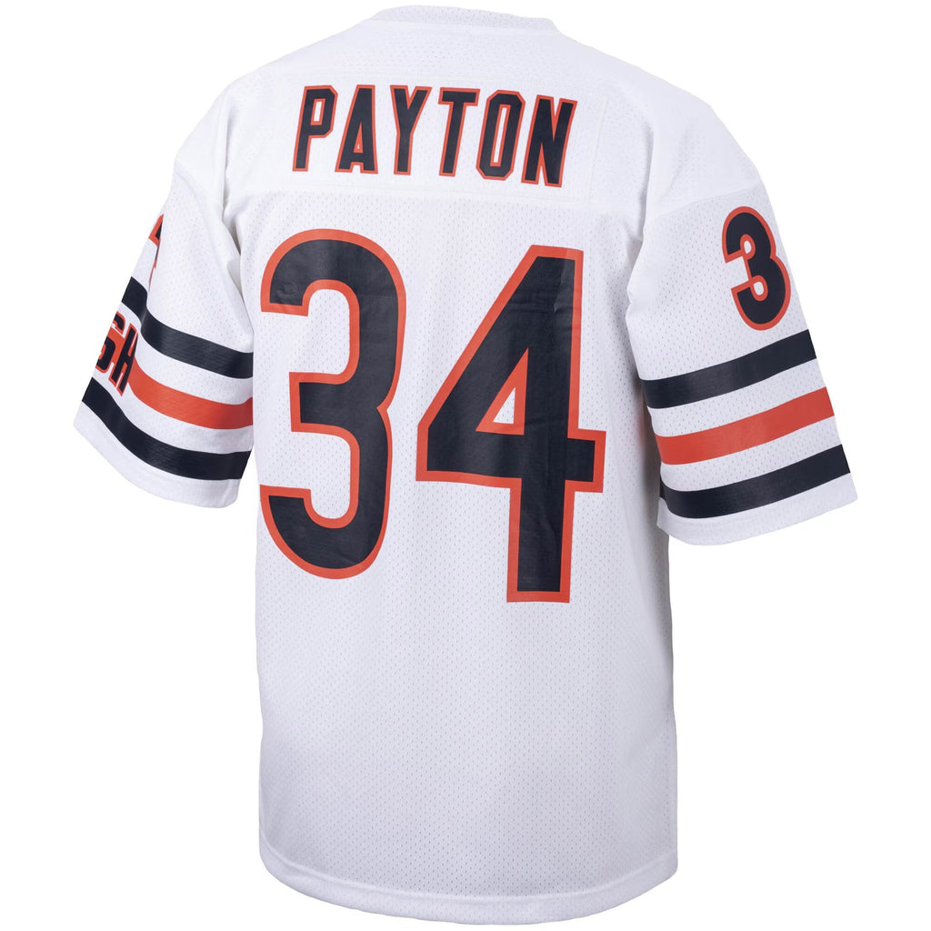 Chicago Bears Walter Payton Mitchell & Ness White Big & Tall 1985 Retired Player Replica Jersey