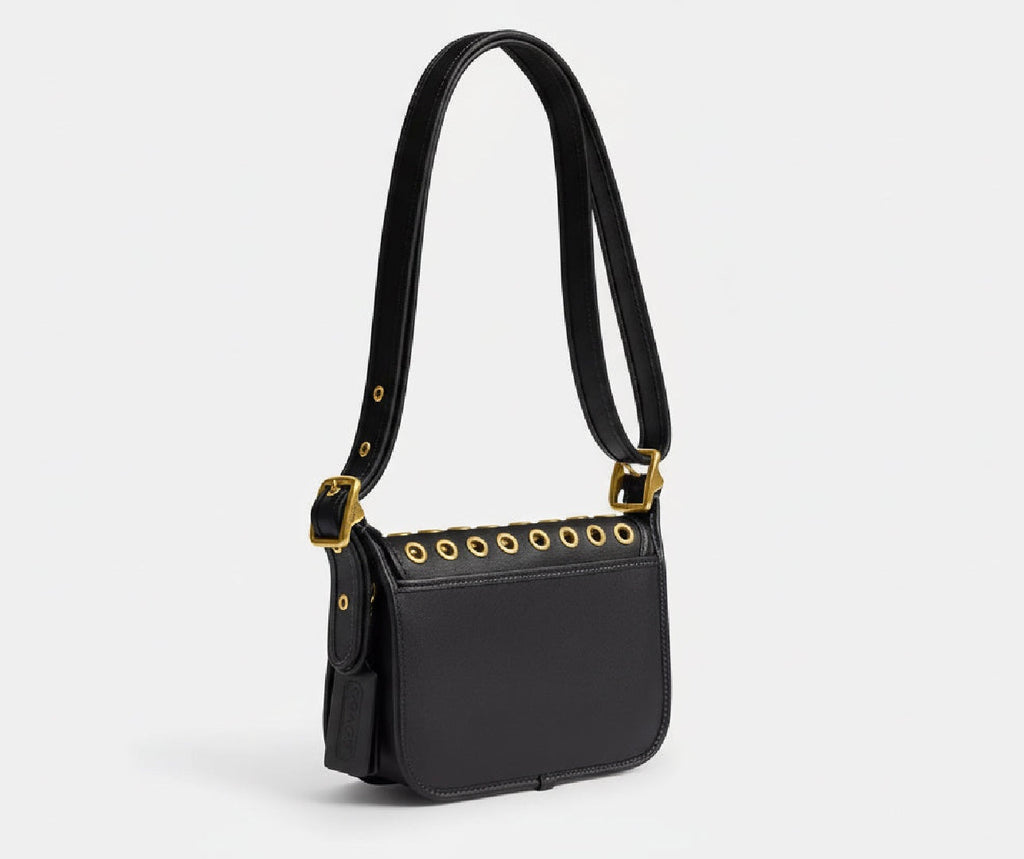 NWT Coach Patricia Legacy Bag 19 With Grommets In Brass/Black