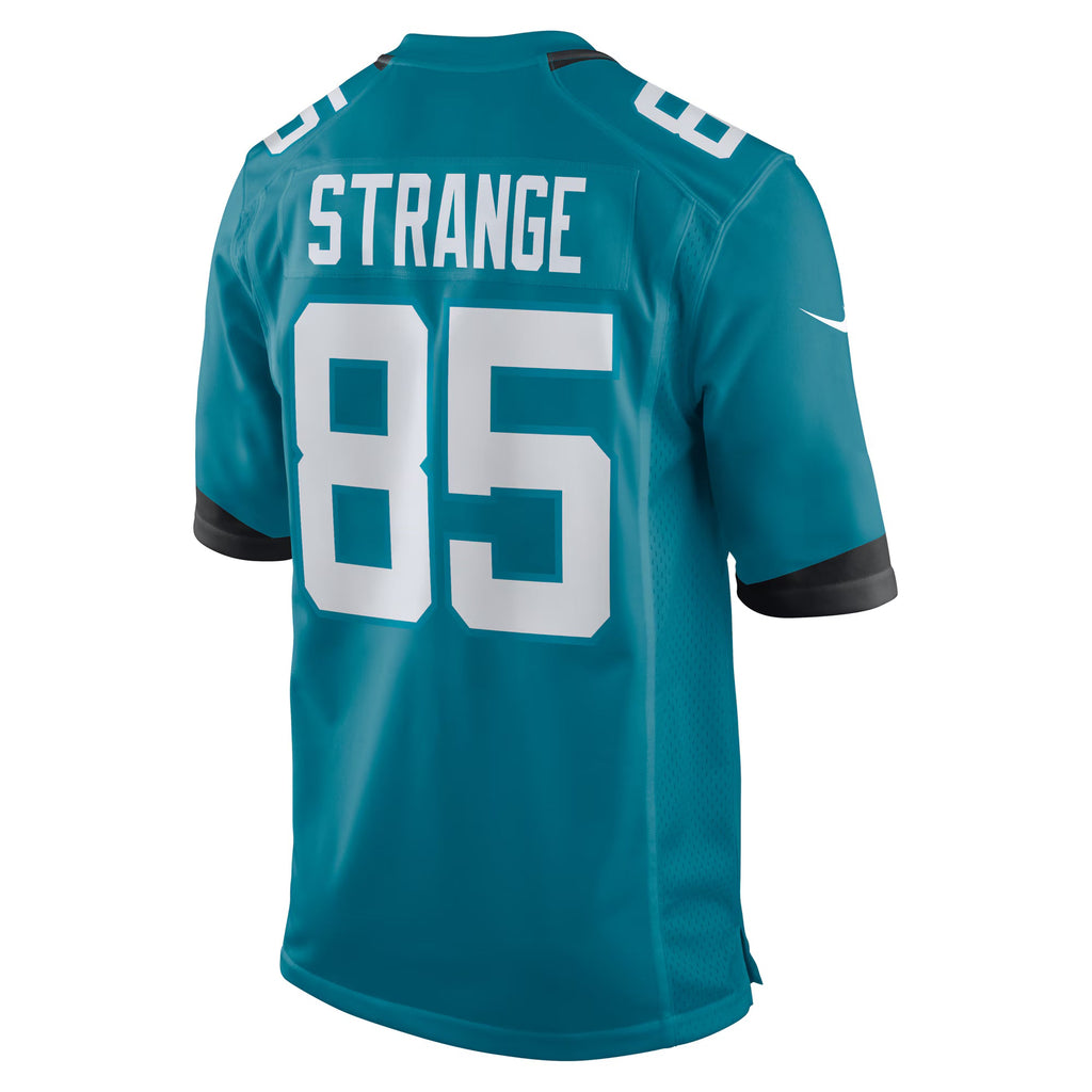 Jacksonville Jaguars Brenton Strange Teal Team Game Jersey