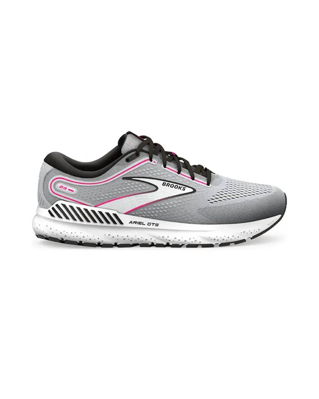 Women's Ariel Gts 23 Running Shoe In Grey/black/pink