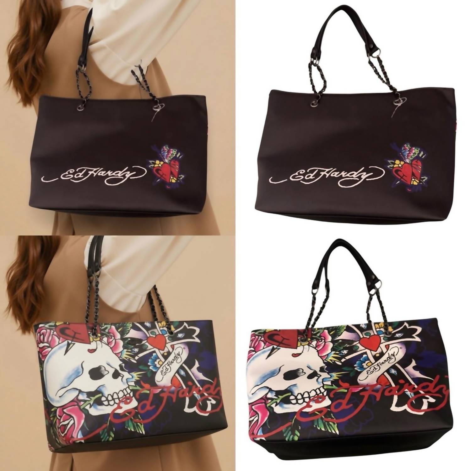 Women's Skull Graphic Tote Bag In Multi