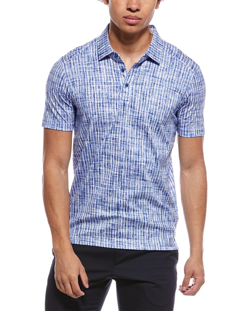 Raffi Brushed Gingham Polo Shirt