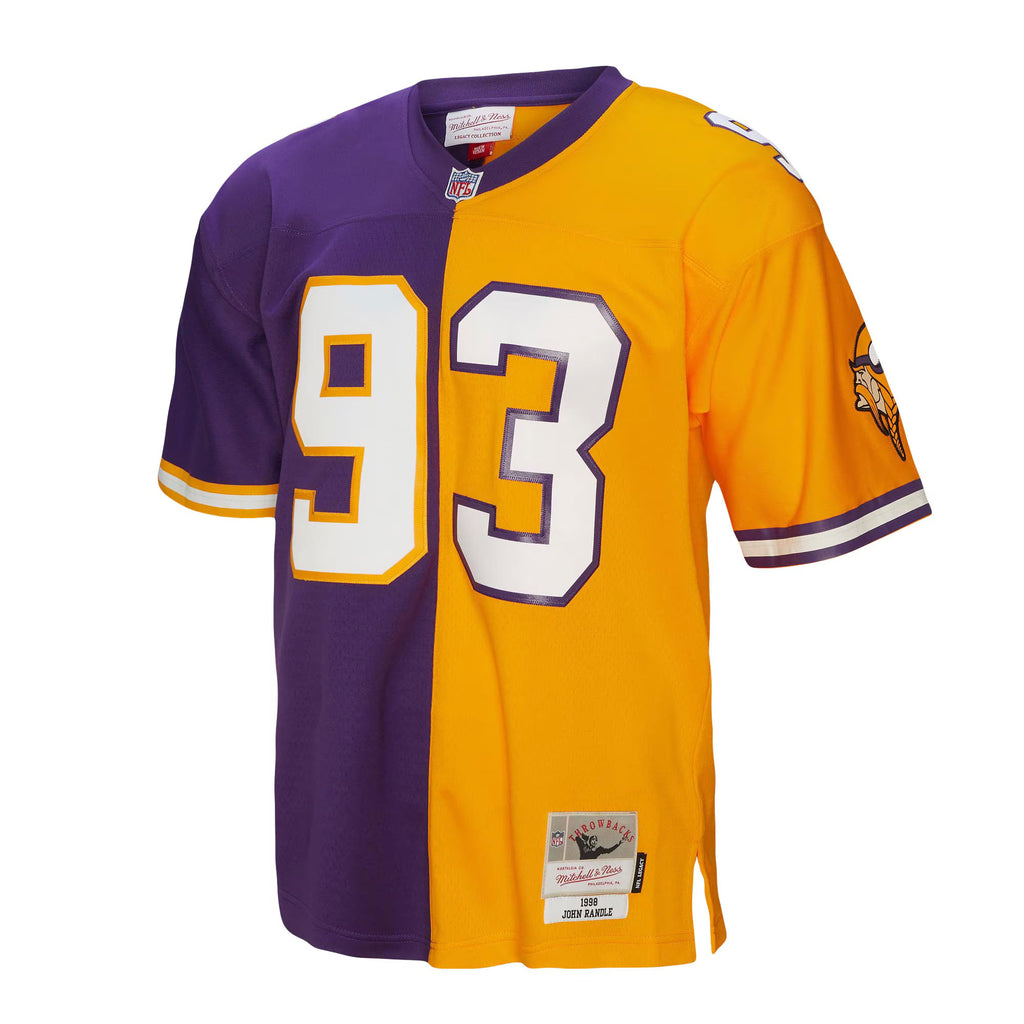 Minnesota Vikings John Randle Mitchell & Ness Purple/Gold 1998 Split Legacy Replica Jersey