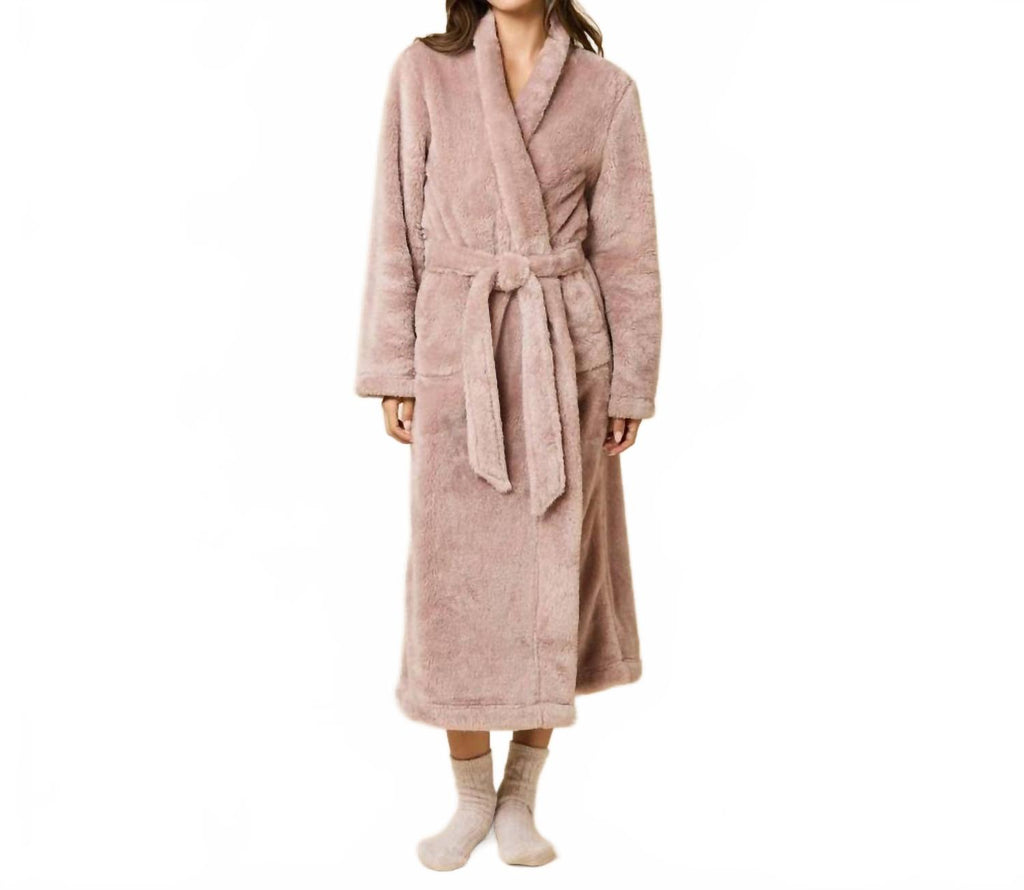 Dreamplush Wrap Robe In Almond