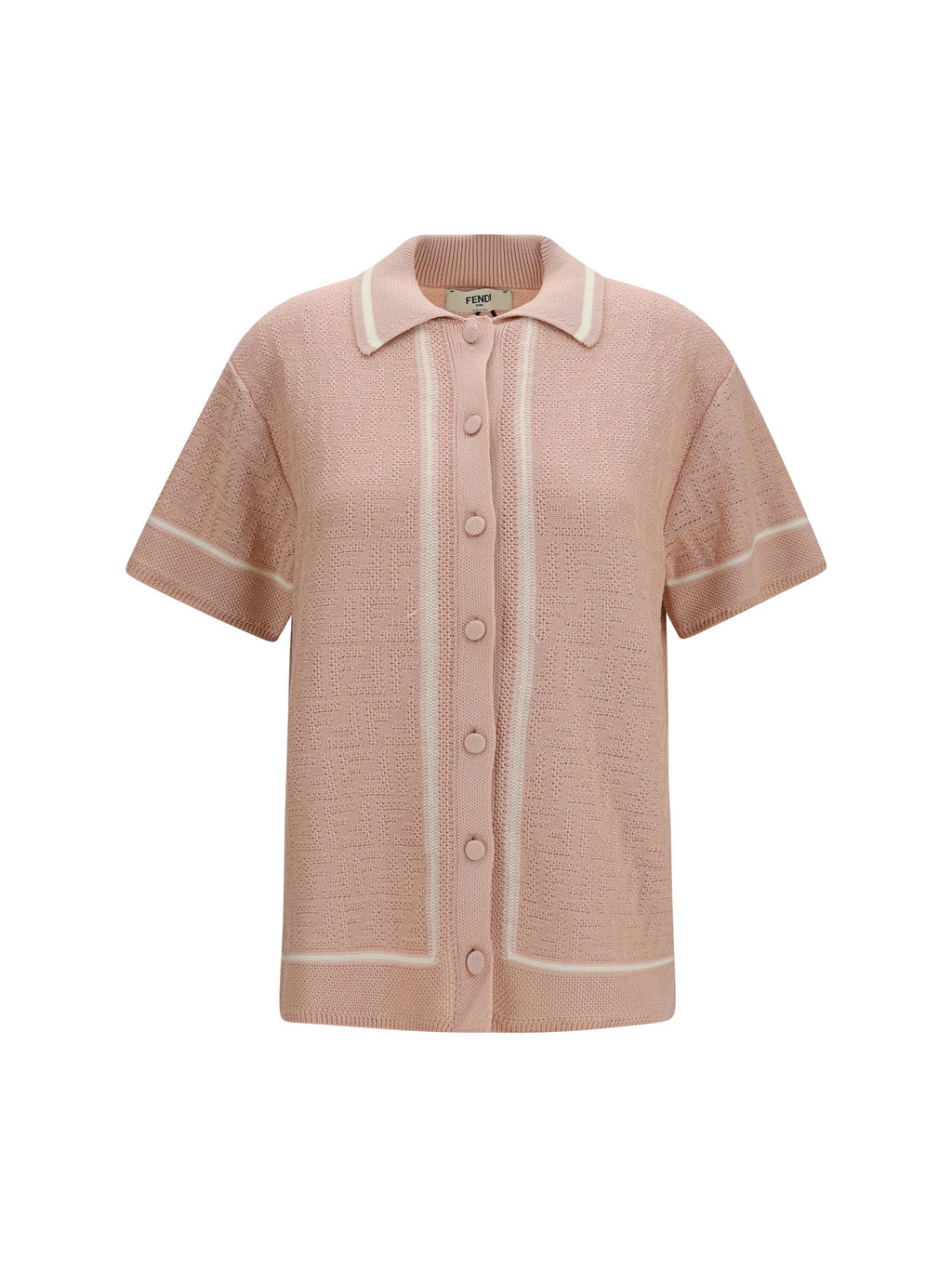 Fendi Women Ff All-Over Crochet Shirt