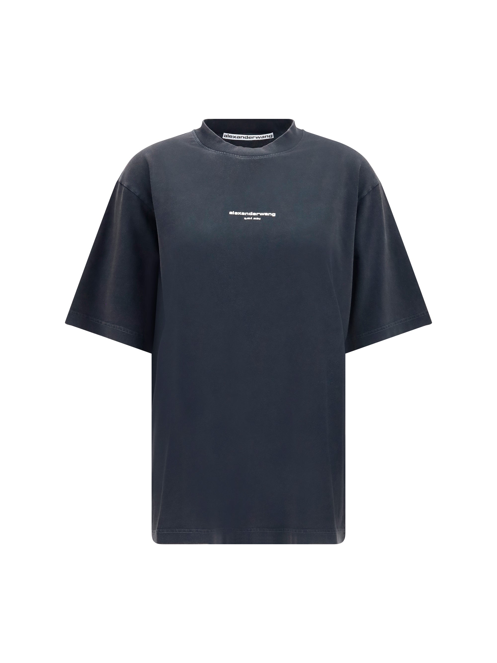 Alexander Wang Women Short-Sleeve T-Shirt With Central Logo Print
