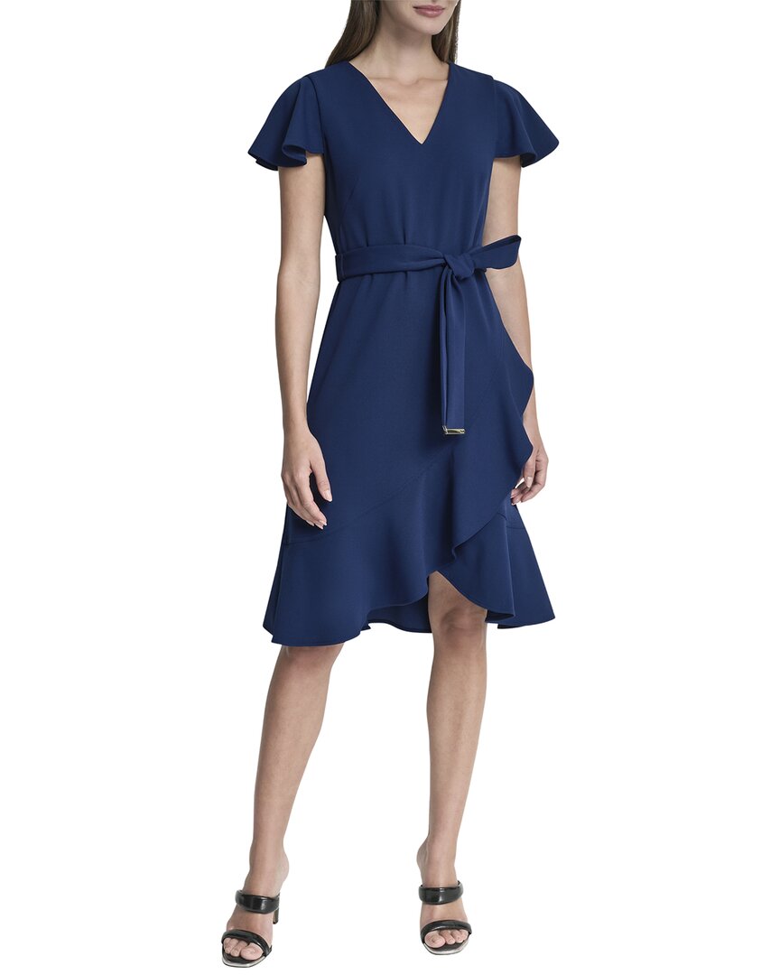 DKNY Faux Wrap Dress