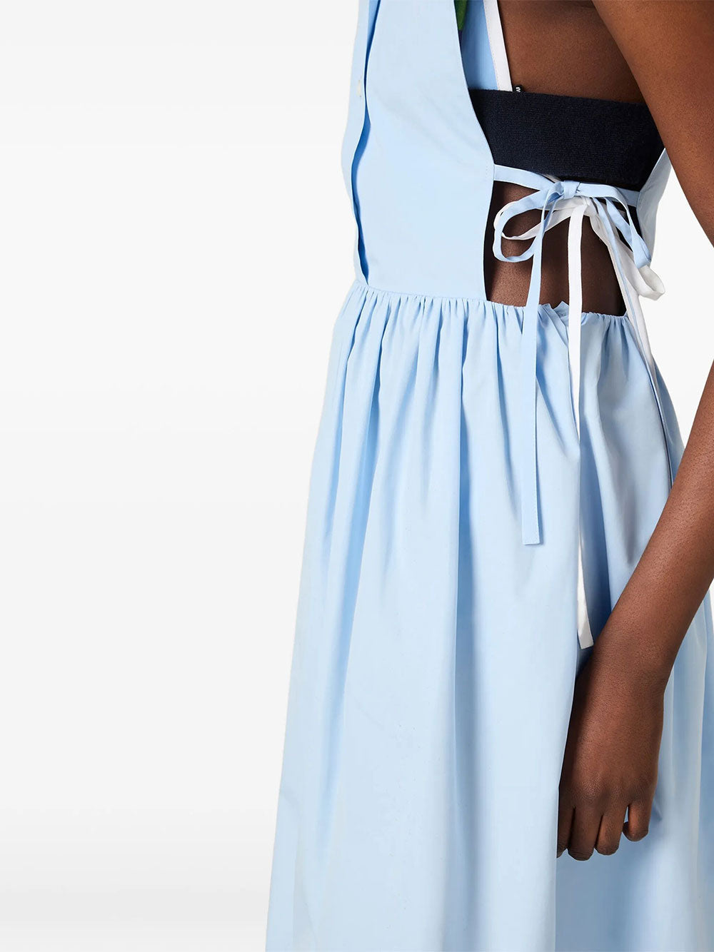 Miu Miu Women Poplin Side Tie Dress