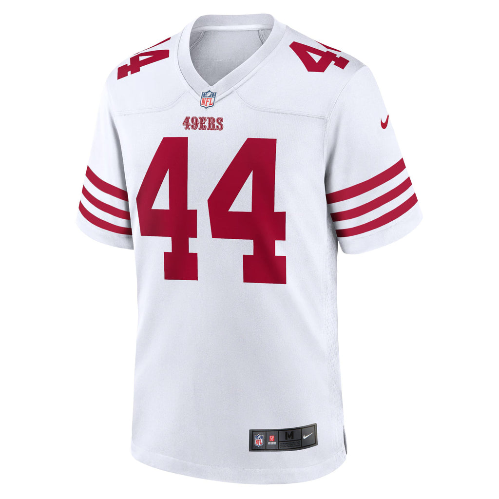 San Francisco 49ers Kyle Juszczyk White Player Game Jersey