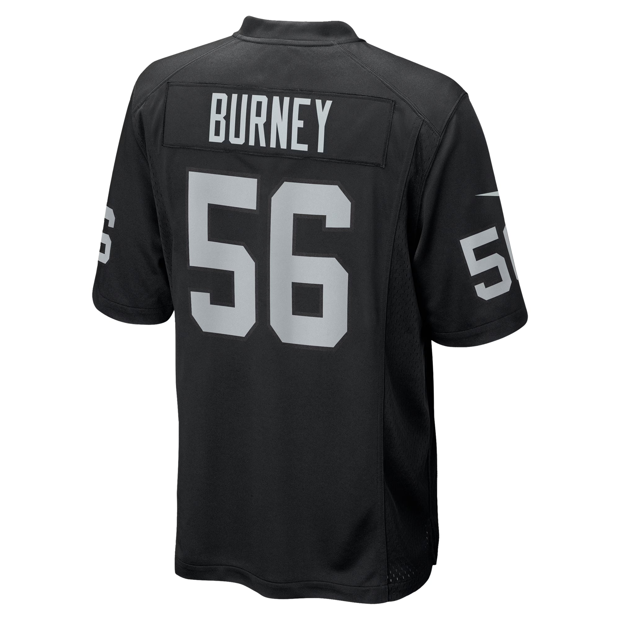 Las Vegas Raiders Amari Burney Black Team Game Jersey
