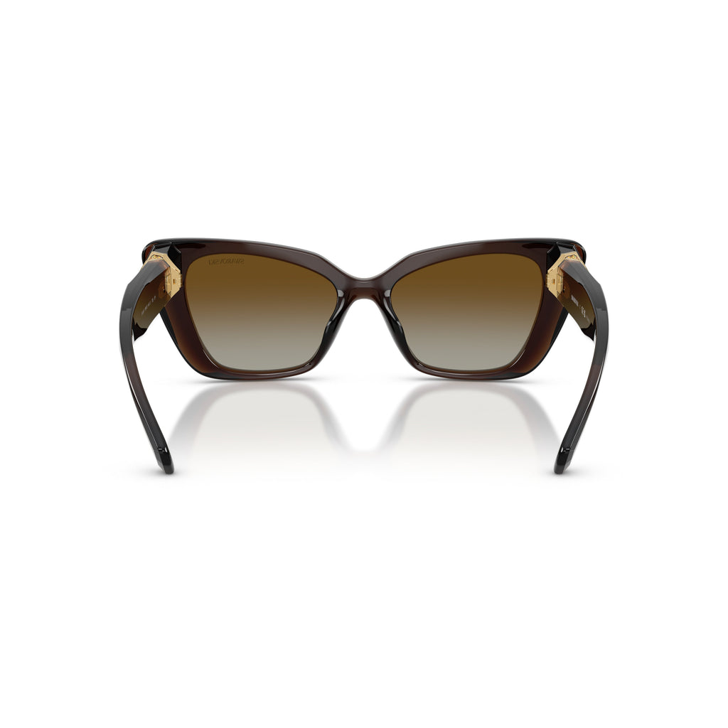 0Sk6047 Bold Cat-Eye Sunglasses with Gold-Tone Embellishments