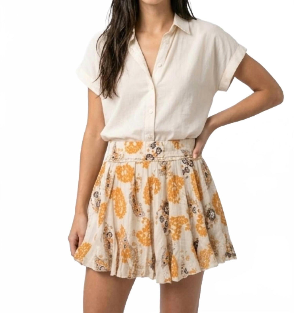 Splendor Flare Skirt In Multi