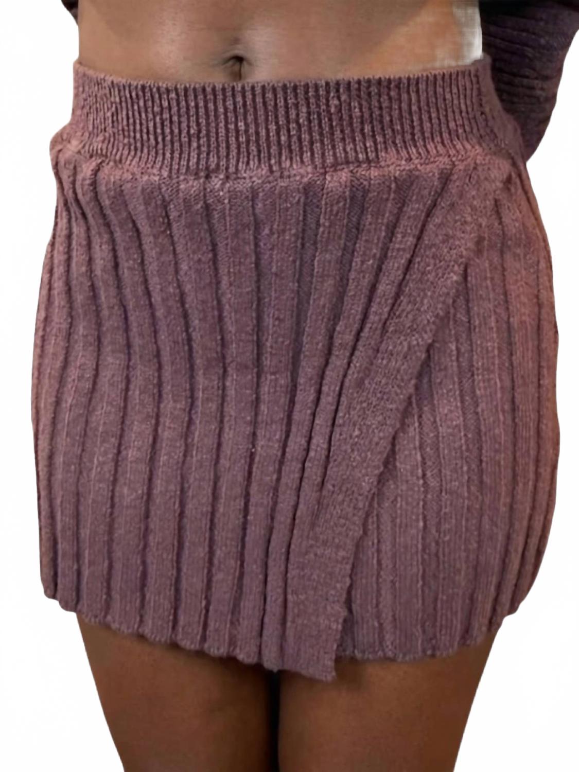Iris Mini Skirt In Chocolate